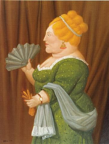 Fernando Botero Woman In Profile